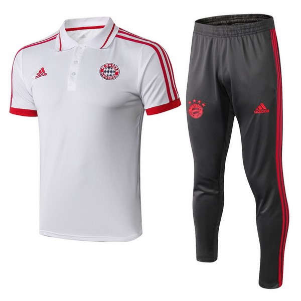 Polo Komplett Set Bayern München 2018-19 Weiß Rote